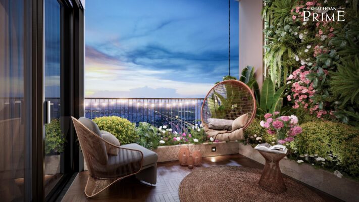 phoi canh can ho khai hoan prime nhin tu ban cong view thanh pho